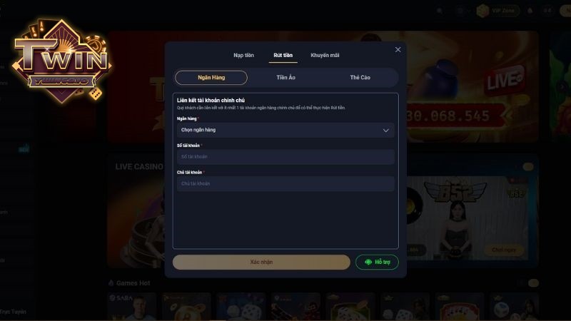 Các bước giao dịch được cổng game xây dựng vô cùng tối ưu